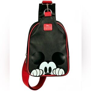 Disney Bioworld Mickey Mouse Mini Peek A Boo Crossbody Shoulder Sling Bag NWT